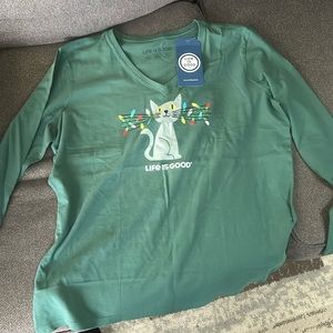 Long sleeve Life Is Good shirt